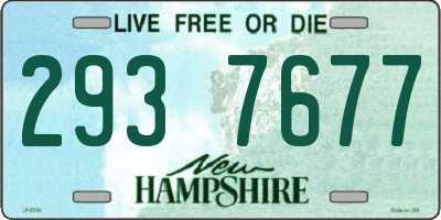 NH license plate 2937677
