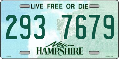 NH license plate 2937679