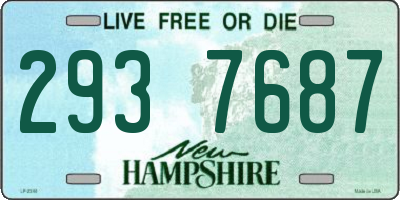 NH license plate 2937687