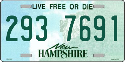NH license plate 2937691