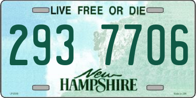NH license plate 2937706