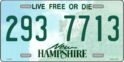 NH license plate 2937713