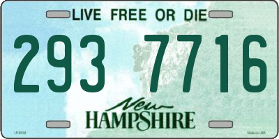 NH license plate 2937716