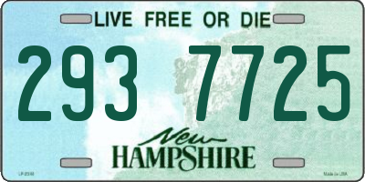 NH license plate 2937725