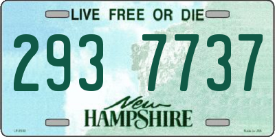 NH license plate 2937737