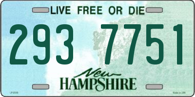 NH license plate 2937751