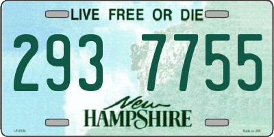 NH license plate 2937755