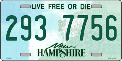 NH license plate 2937756