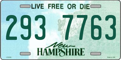 NH license plate 2937763