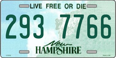 NH license plate 2937766