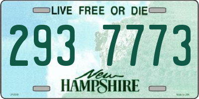 NH license plate 2937773