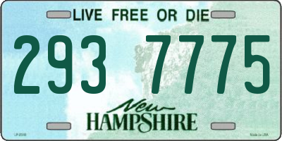 NH license plate 2937775