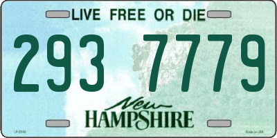 NH license plate 2937779