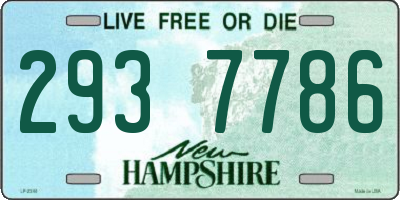 NH license plate 2937786