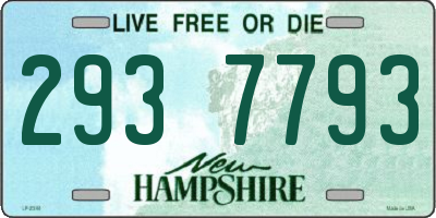 NH license plate 2937793