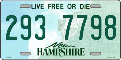 NH license plate 2937798