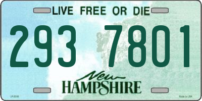 NH license plate 2937801