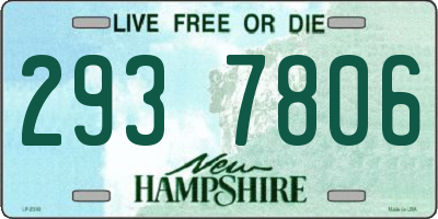 NH license plate 2937806