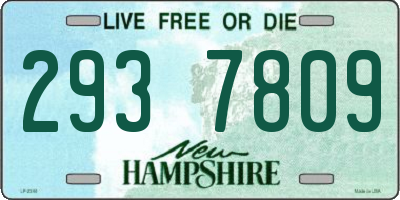 NH license plate 2937809