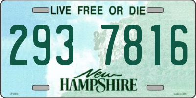 NH license plate 2937816