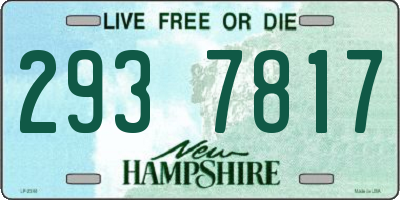 NH license plate 2937817