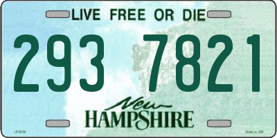 NH license plate 2937821