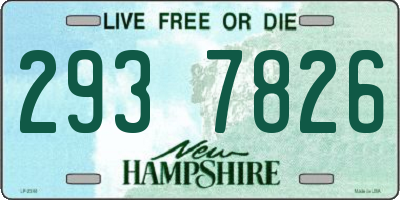 NH license plate 2937826