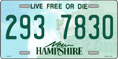 NH license plate 2937830