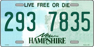 NH license plate 2937835