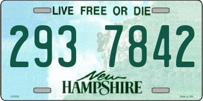 NH license plate 2937842