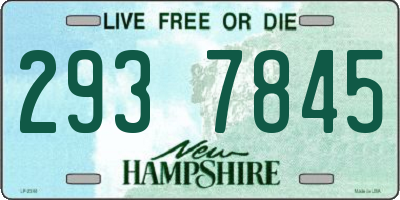 NH license plate 2937845