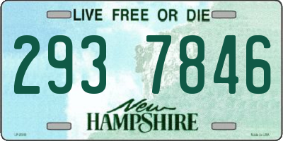 NH license plate 2937846