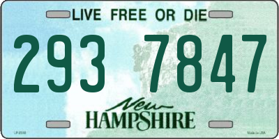 NH license plate 2937847