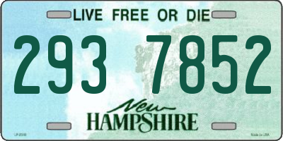 NH license plate 2937852