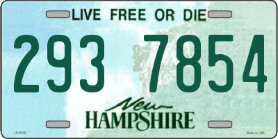 NH license plate 2937854