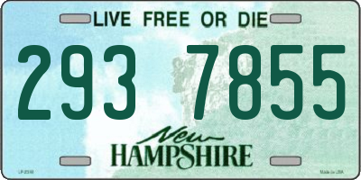 NH license plate 2937855