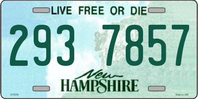 NH license plate 2937857
