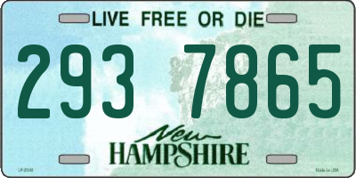 NH license plate 2937865