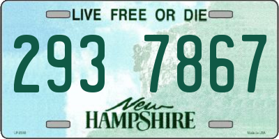 NH license plate 2937867