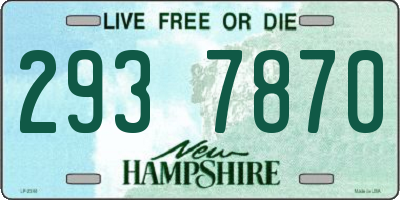 NH license plate 2937870