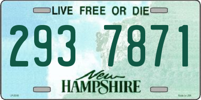 NH license plate 2937871