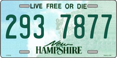 NH license plate 2937877