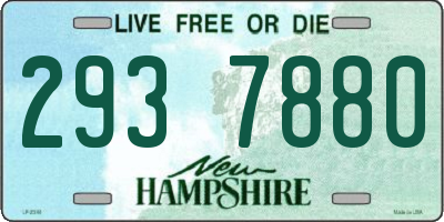 NH license plate 2937880