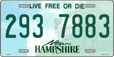 NH license plate 2937883