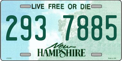 NH license plate 2937885