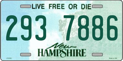 NH license plate 2937886