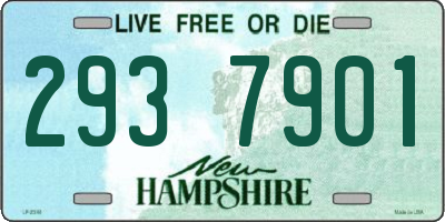 NH license plate 2937901
