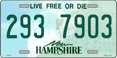 NH license plate 2937903