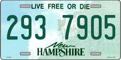 NH license plate 2937905
