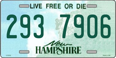 NH license plate 2937906